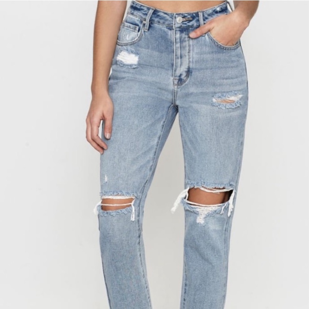 Pacsun light blue ripped jeans